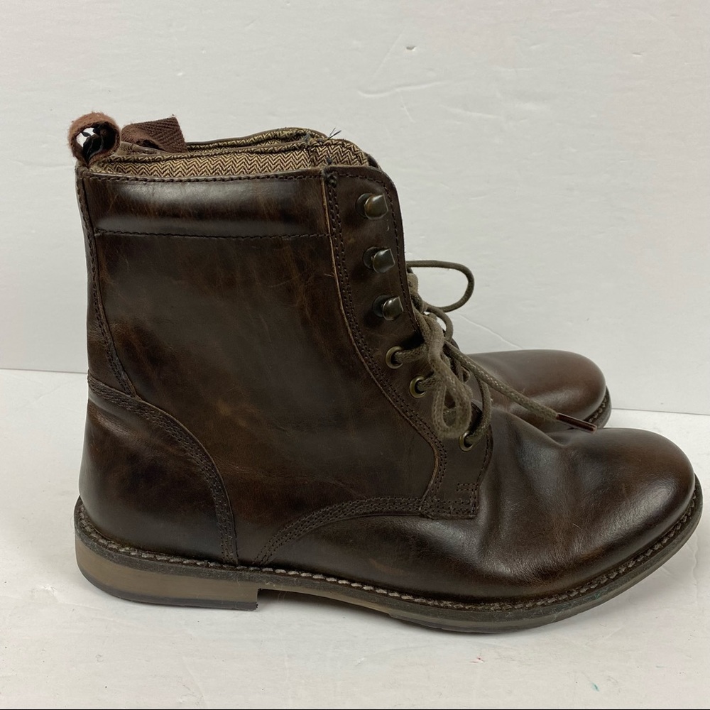Men’s Weinbrenner Brown Leather Lace-up Boots Size 11